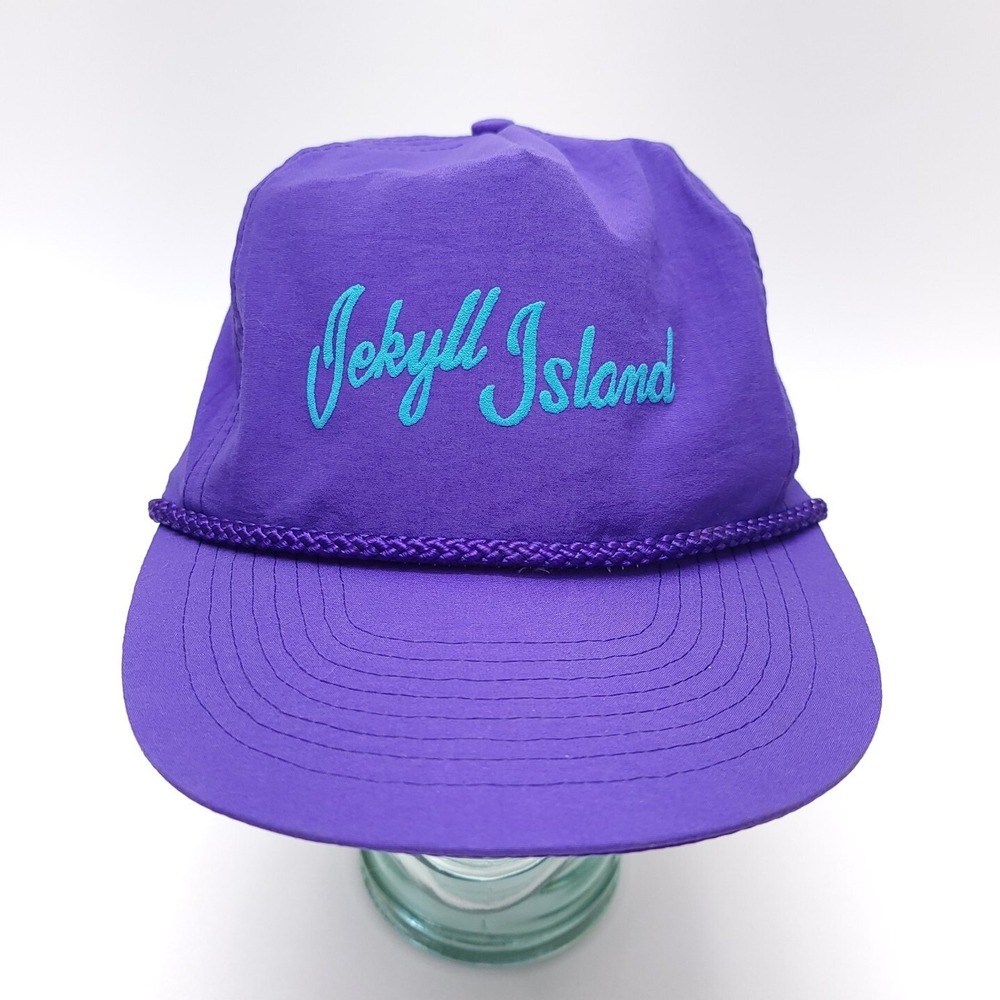 Jekyll Island Hat Cap Snapback Trucker Rope Indigo Purple Quick Dry Cobra Caps‎